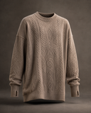 CABLE KNIT JUMPER - BLACK