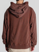 Zip-Up Hooded Sweater Loopback in brown by Lotesend – image 4 of 8