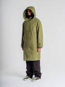 Hooded Over Coat in khaki by Lotesend – image 7 of 8