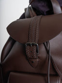 Leather Sandal Bag in dark brown by Lotesend – image 4 of 4