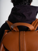 Leather Sandal Bag in brown by Lotesend – image 3 of 7
