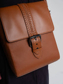 Messenger Bag in brown by Lotesend – image 6 of 7