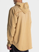 Hooded Four Pocket Over Shirt in khaki by Lotesend – image 3 of 9