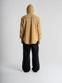 Hooded Four Pocket Over Shirt in khaki by Lotesend – image 9 of 9