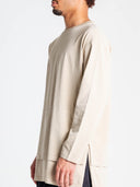 Flatlock T-Shirt Extended in mushroom by Lotesend – image 3 of 8
