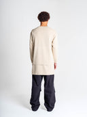 Flatlock T-Shirt Extended in mushroom by Lotesend – image 8 of 8