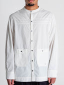 Extended Side-Vent Shirt in white by Lotesend – image 1 of 4