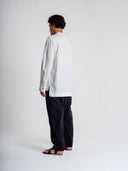 Side-Vent Shirt in white by Lotesend – image 9 of 10
