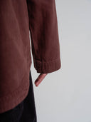 Baseball Longline Overshirt in brown by Lotesend – image 5 of 9
