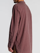 Extended Side-Vent Shirt in brown by Lotesend – image 3 of 4