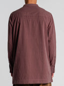 Extended Side-Vent Shirt in brown by Lotesend – image 4 of 4